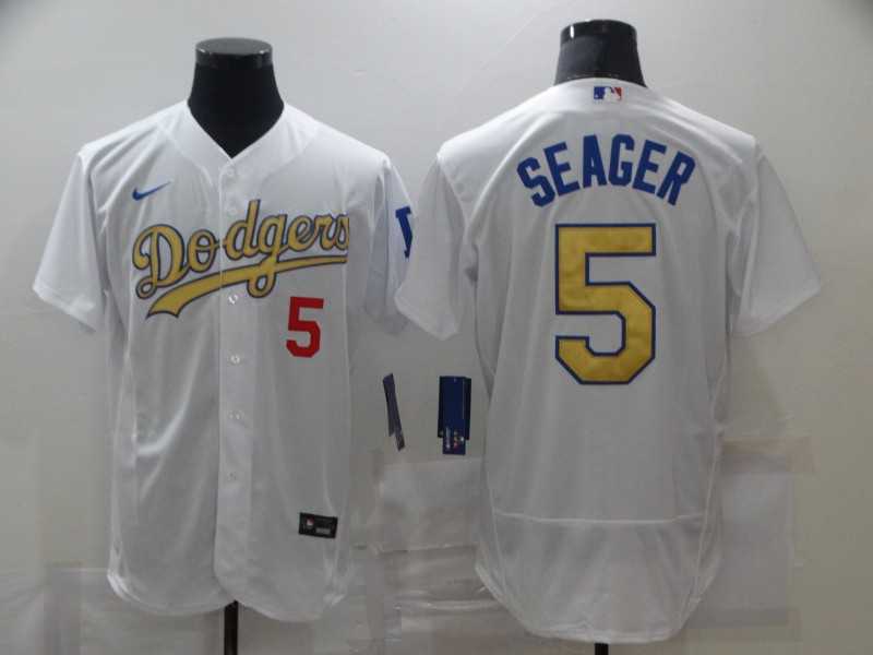 Dodgers 5 Corey Seager White Gold 2020 Nike Flexbase Jersey,We sell and wholesale Dodgers 5 Corey Seager White Gold 2020 Nike Flexbase Jersey on line form chian!